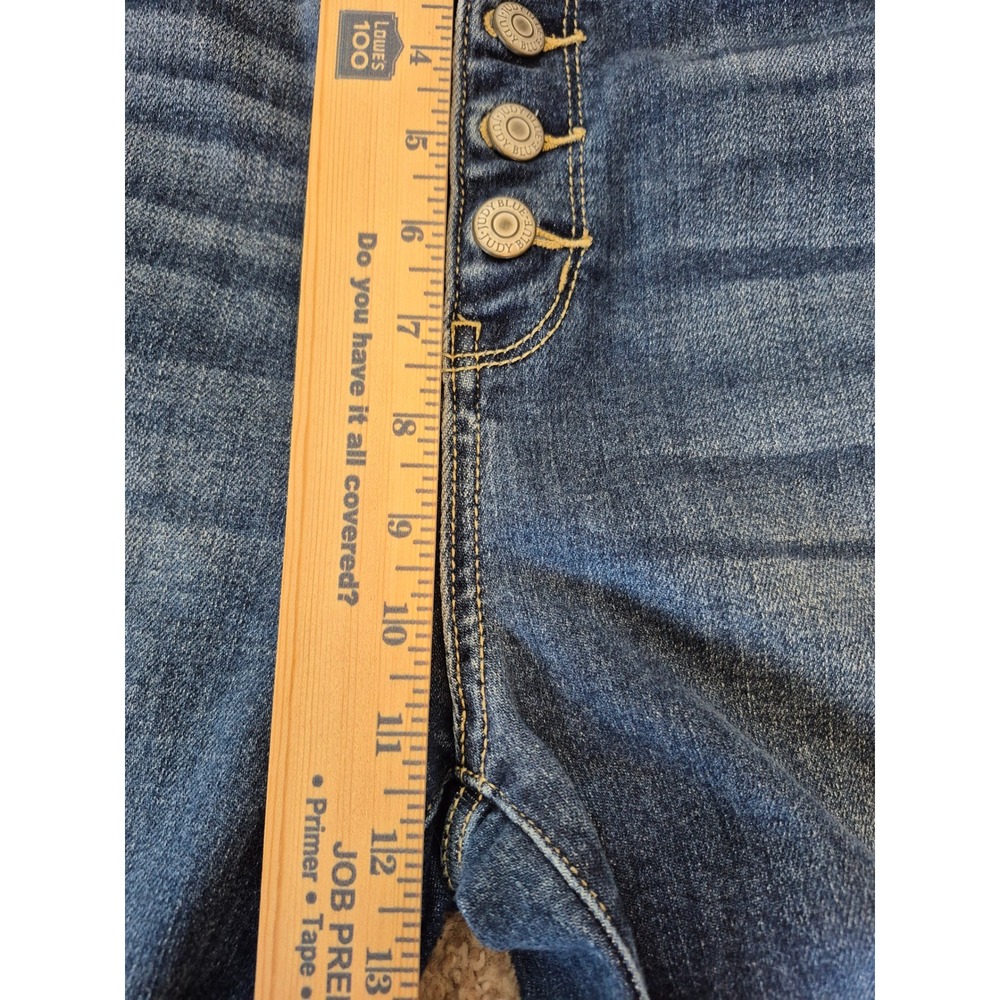 Judy Blue Skinny Fit Button Fly Jeans Medium Wash High Rise Size 15/32 - Picture 6 of 9